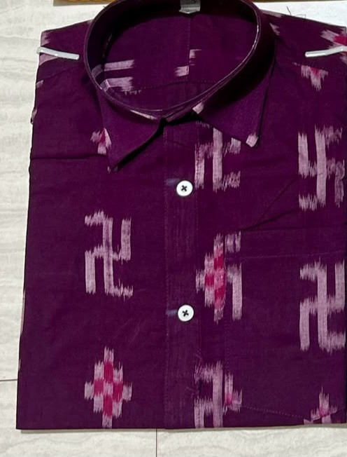 Sambalpuri cotton Men's Half shirt