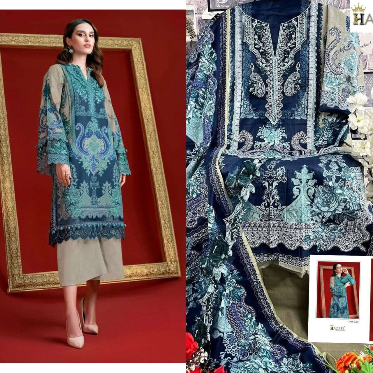 WOMEN'S TOP BOTTOM AND DUPATTA SET