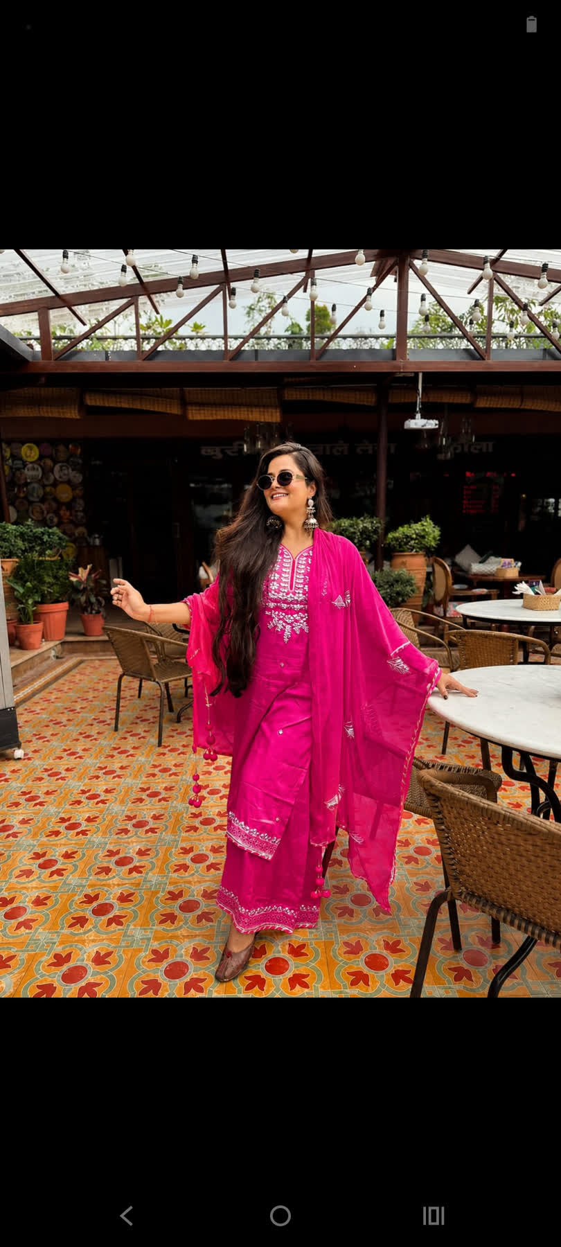 Jaipuri print crafted Party wear Sharara Set
