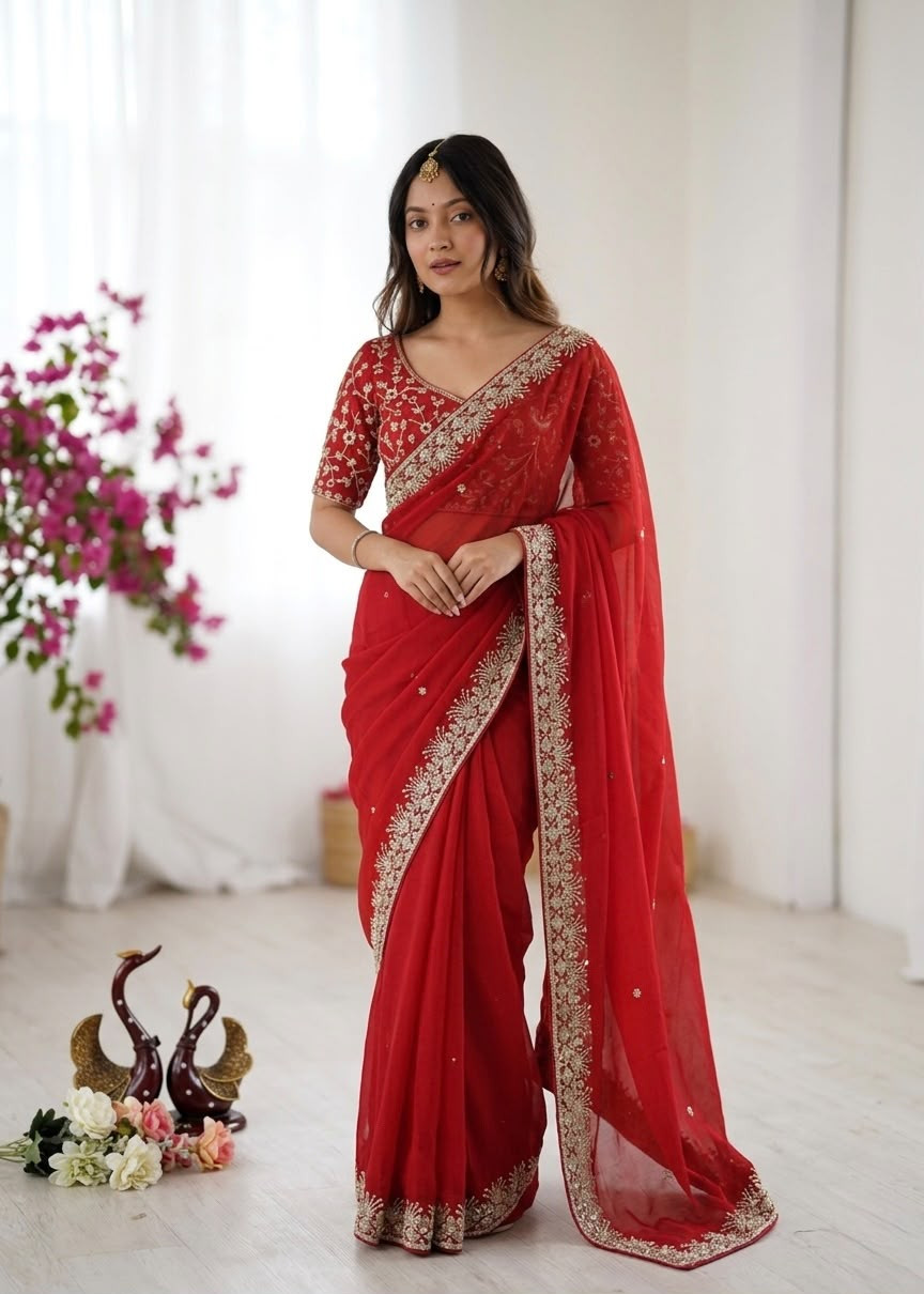 Rangoli silk saree