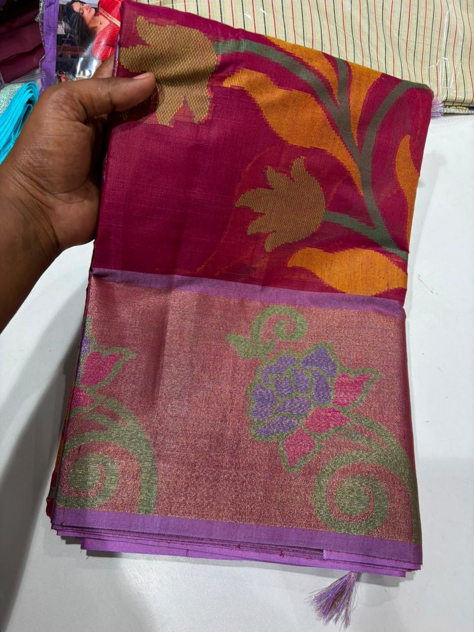CHANDHERI COTTON SAREE
