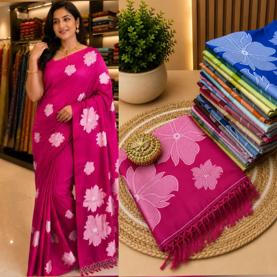 BANARASI MUNGA SOFT SHINING SILK COTTON