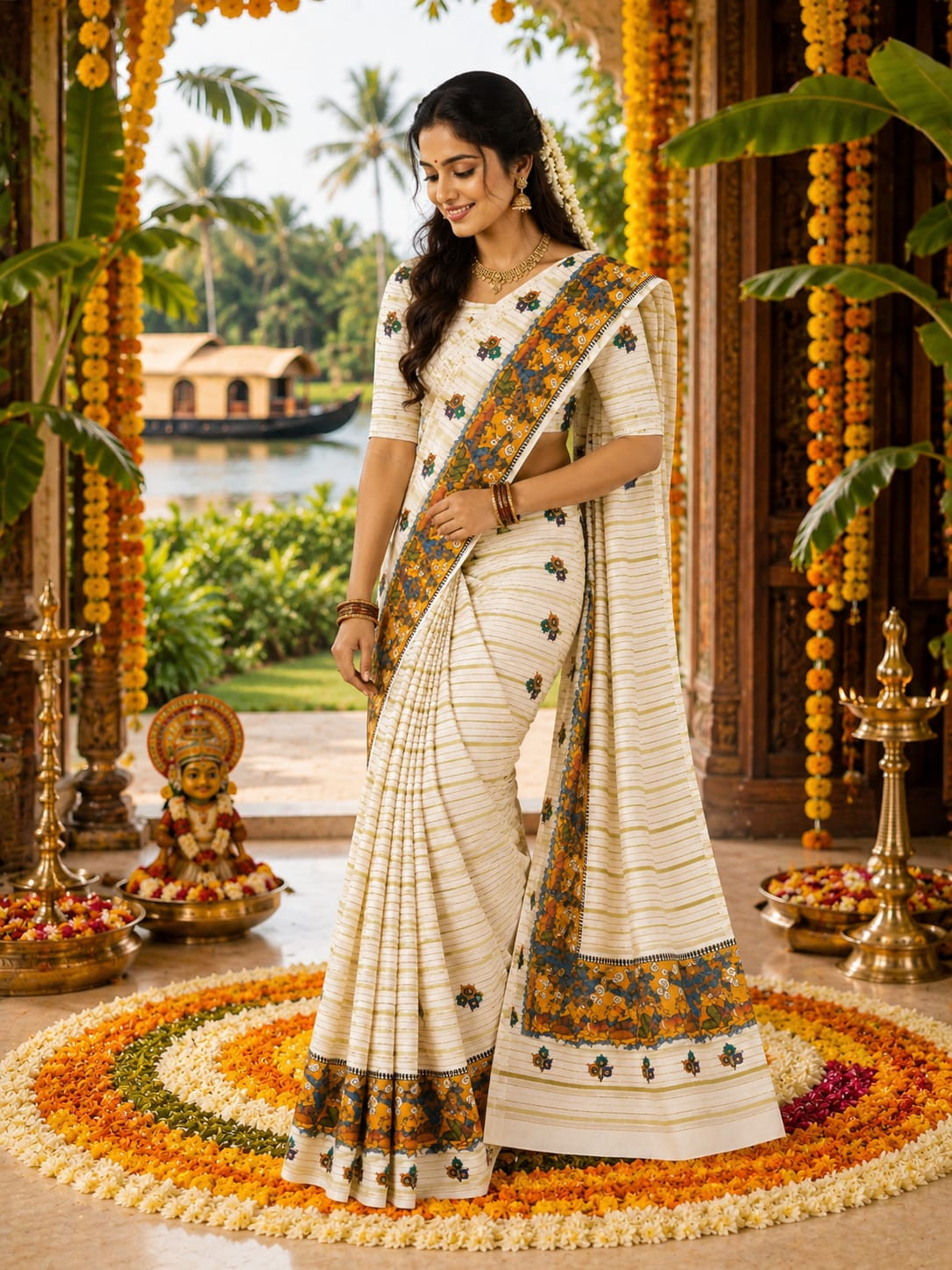 Kalamkari Art work saree