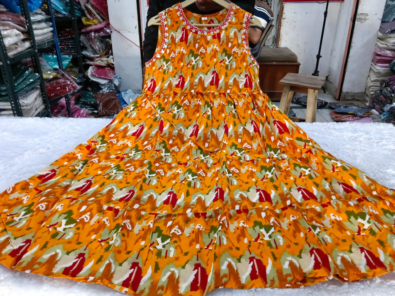 WOMEN'S FLORAL PRINT MAXI DRESS