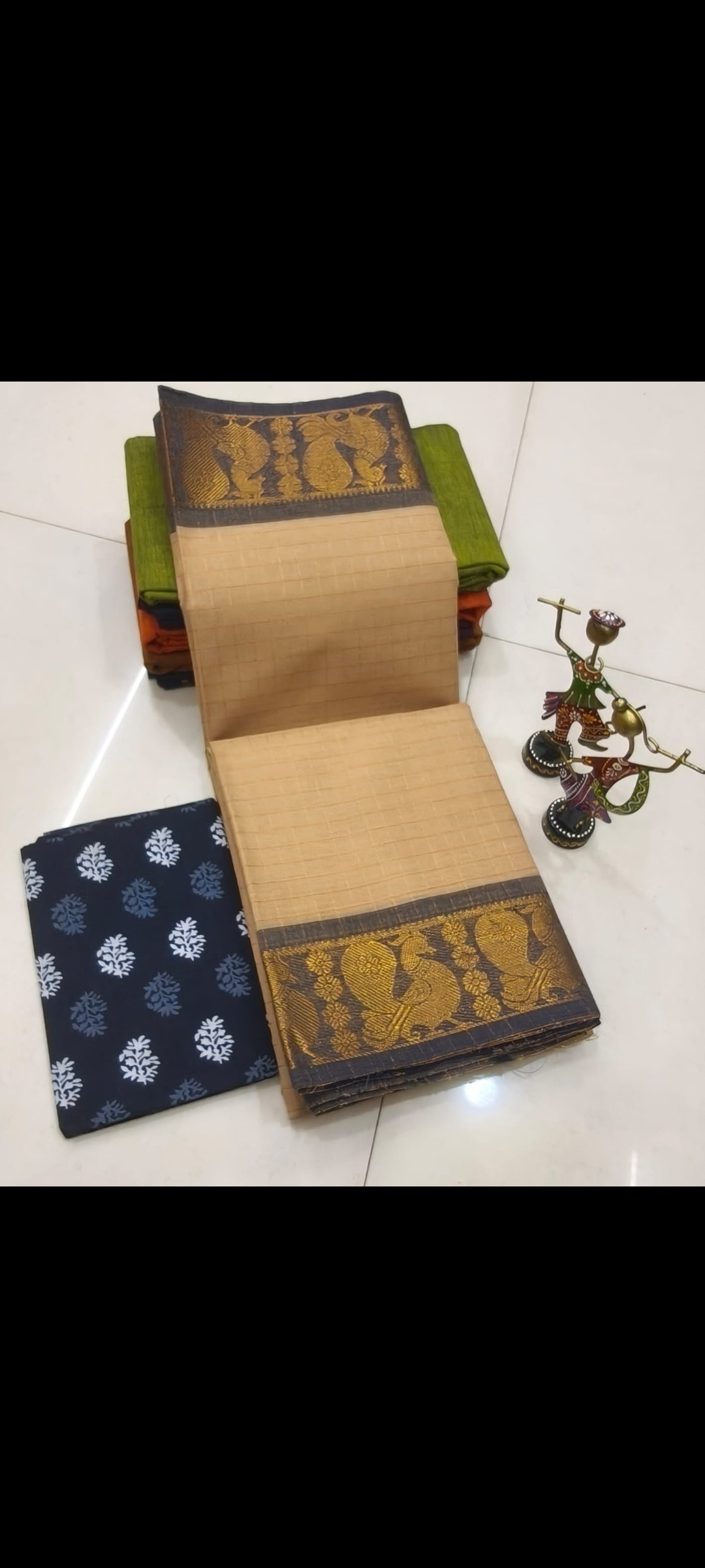 Zari Annam & Kandangi Checked Saree