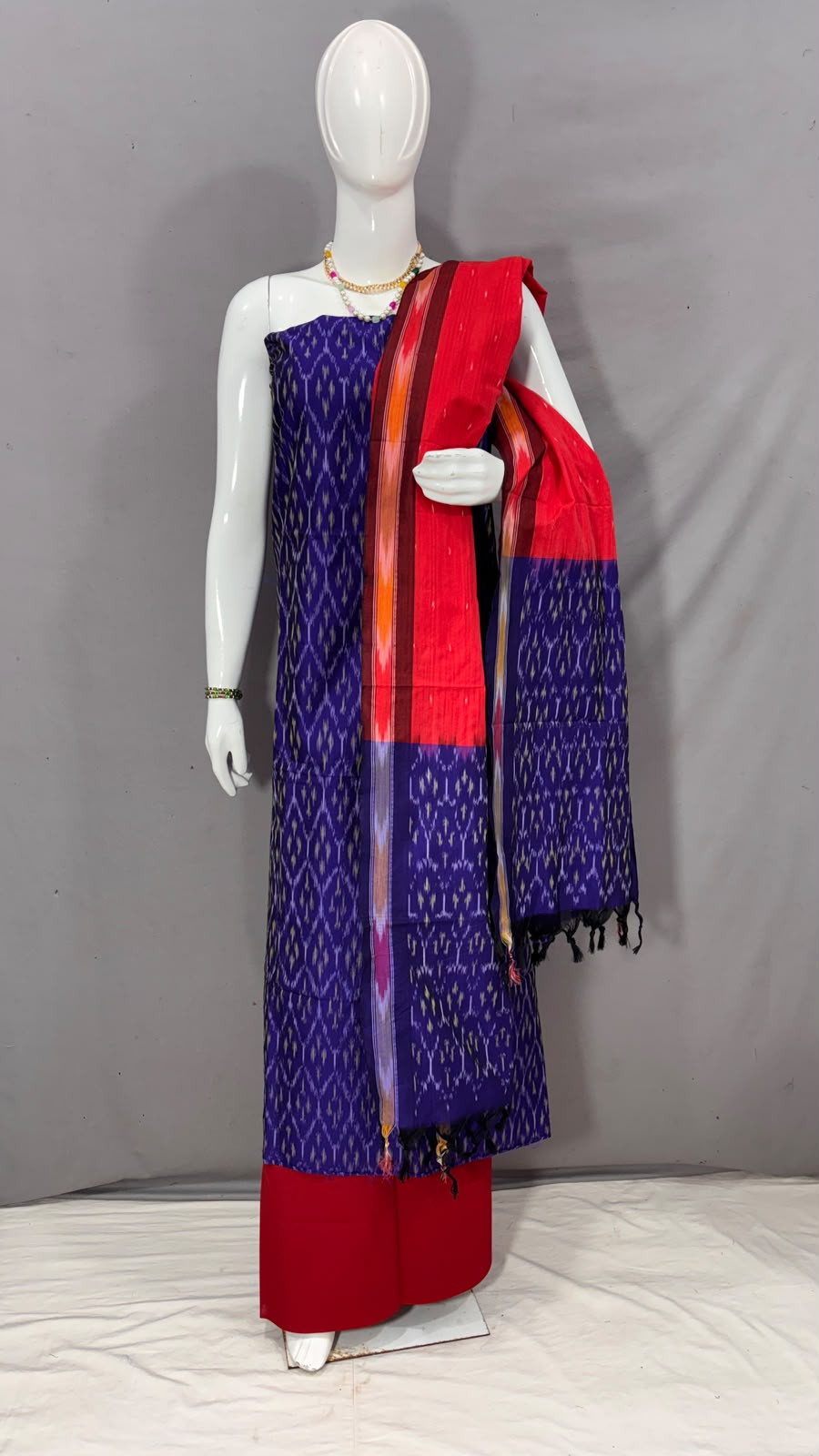 Mercerised cotton sico silk dress material