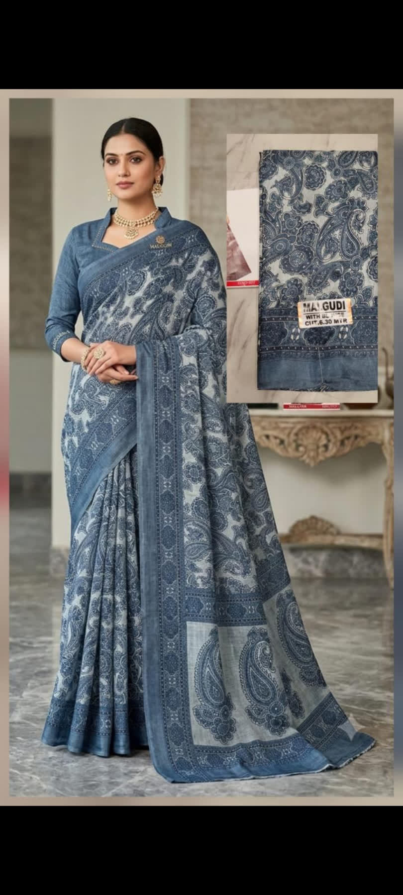 MALGUDI Soft & Comfortable Cotton Saree