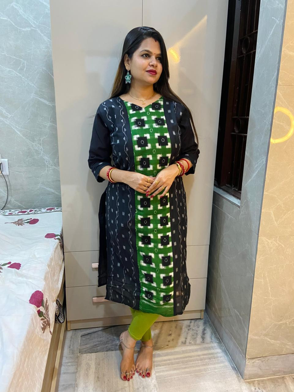 Sambalpuri cotton kurti