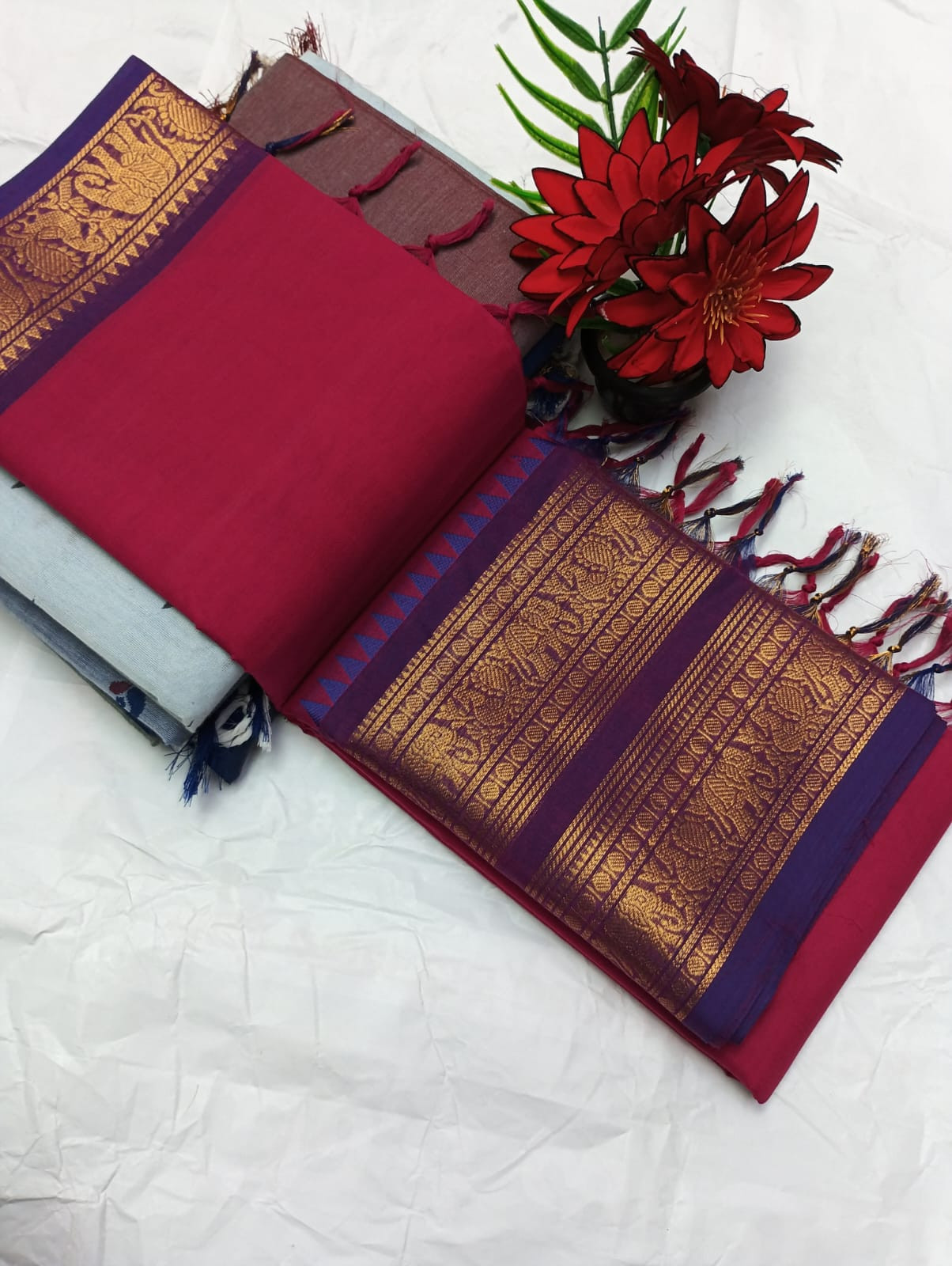 Karaikudi handloom cotton sarees