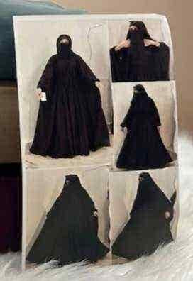 Fancy belt style kaftan abaya