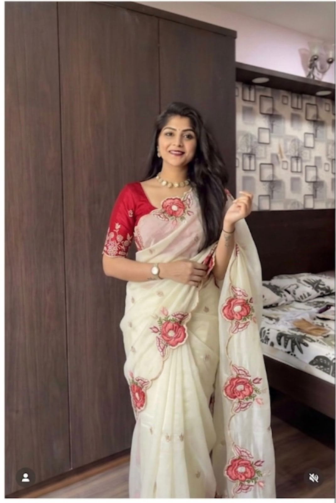 Crush Silk saree