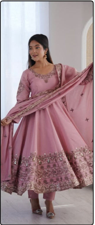 ANARKALI THREE PIECE SET
