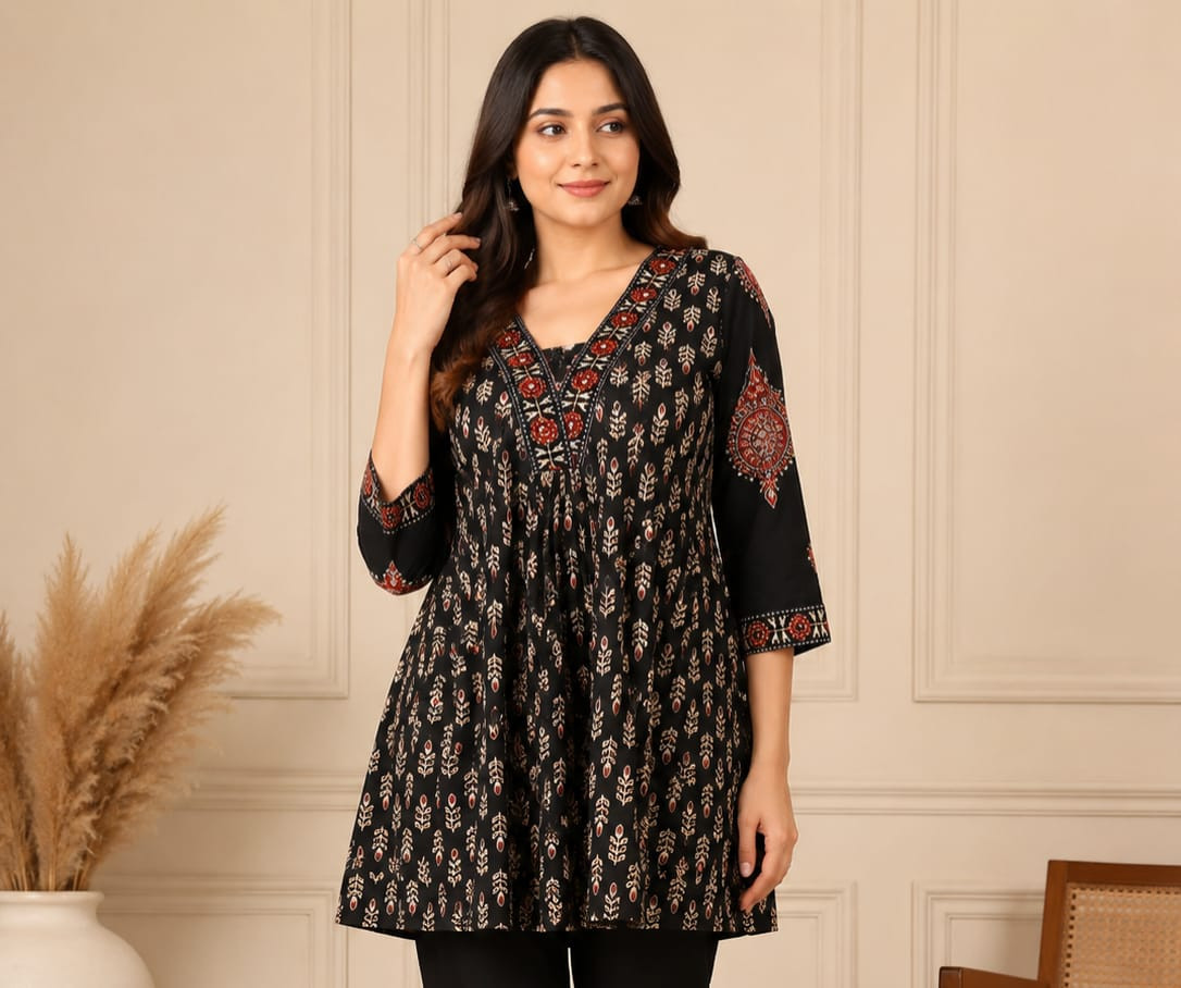 Women's pure cotton tunic