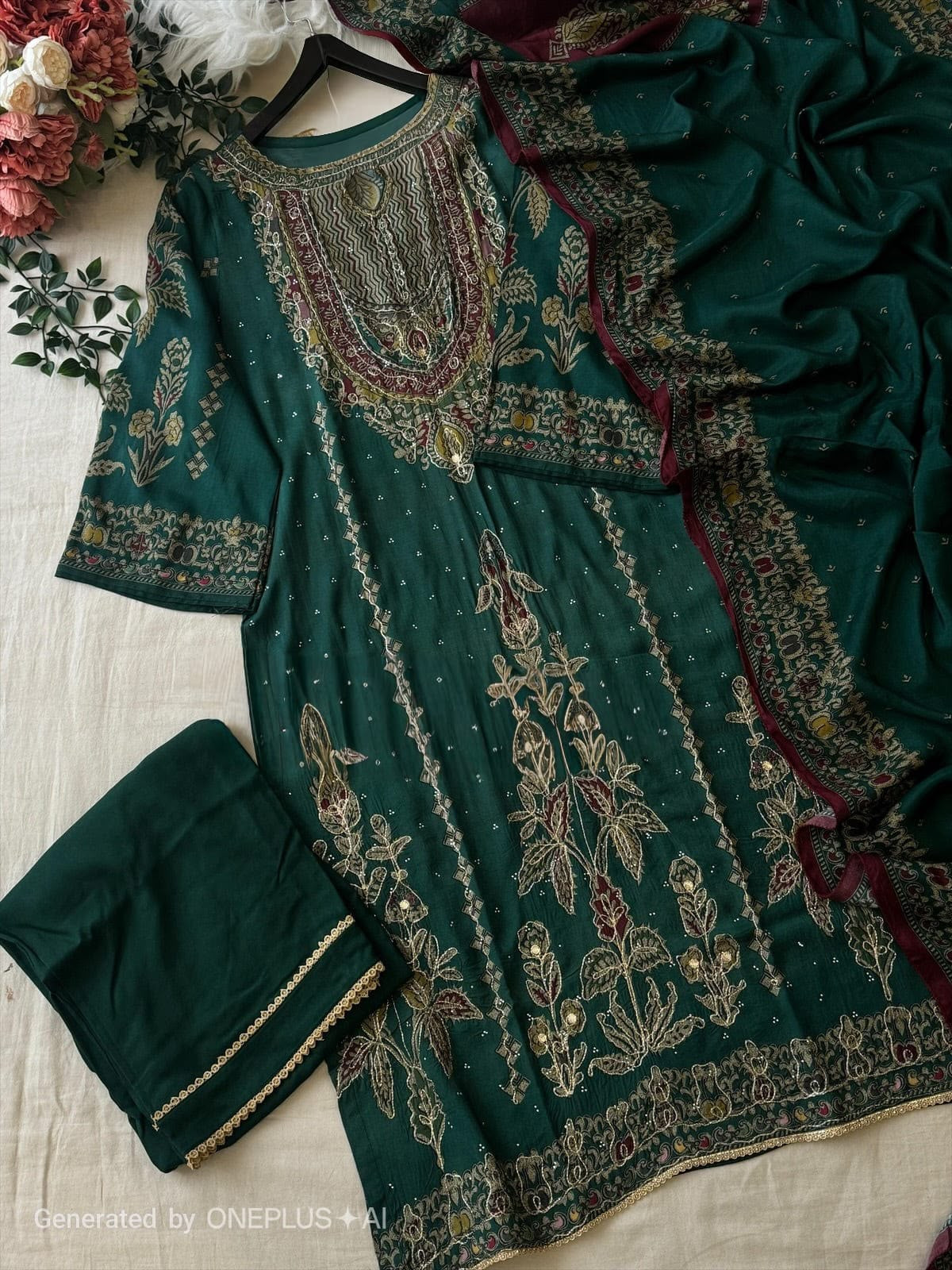 PAKISTANI STYLE SALWAAR KAMEEZ SUIT SET