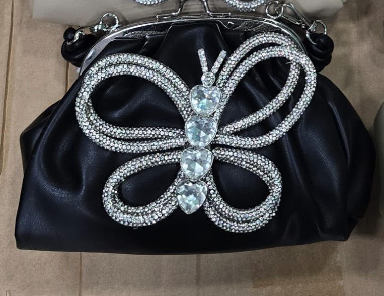 Butterfly  clutch handbag