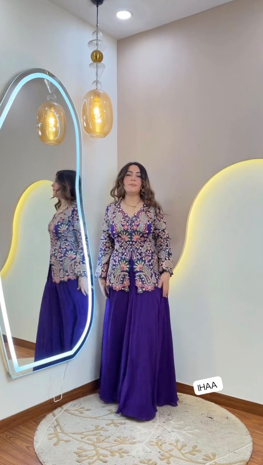 Georgette western wear set