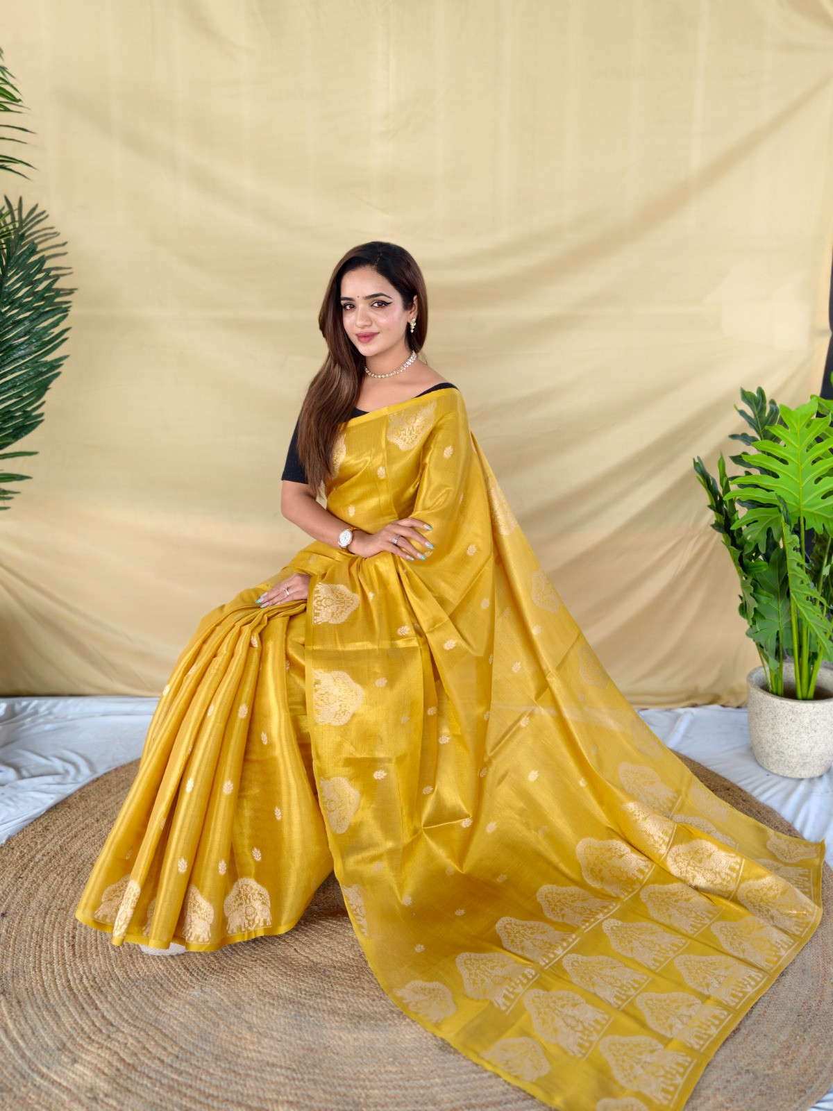 Tissue silk saree