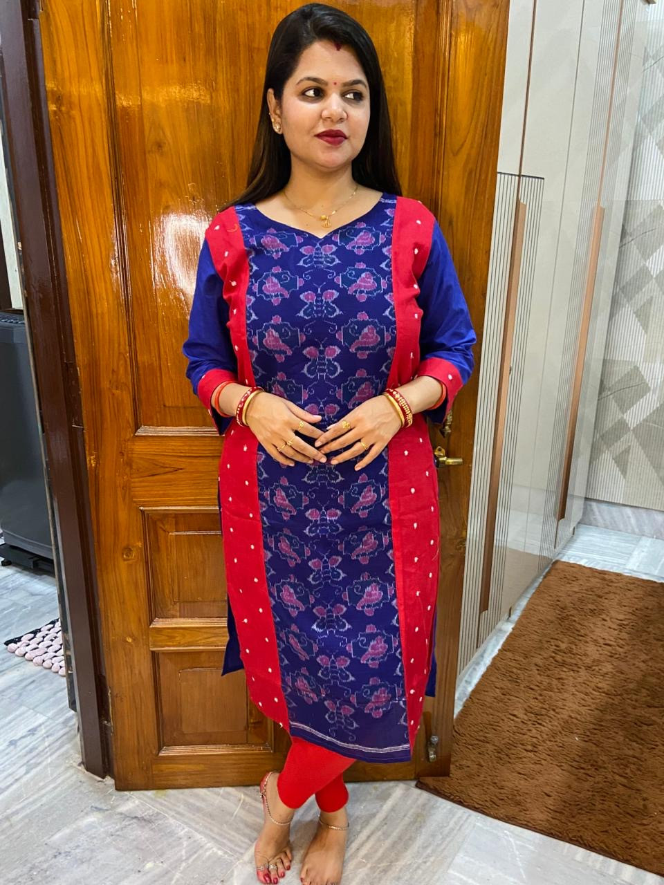 Sambalpuri cotton kurti