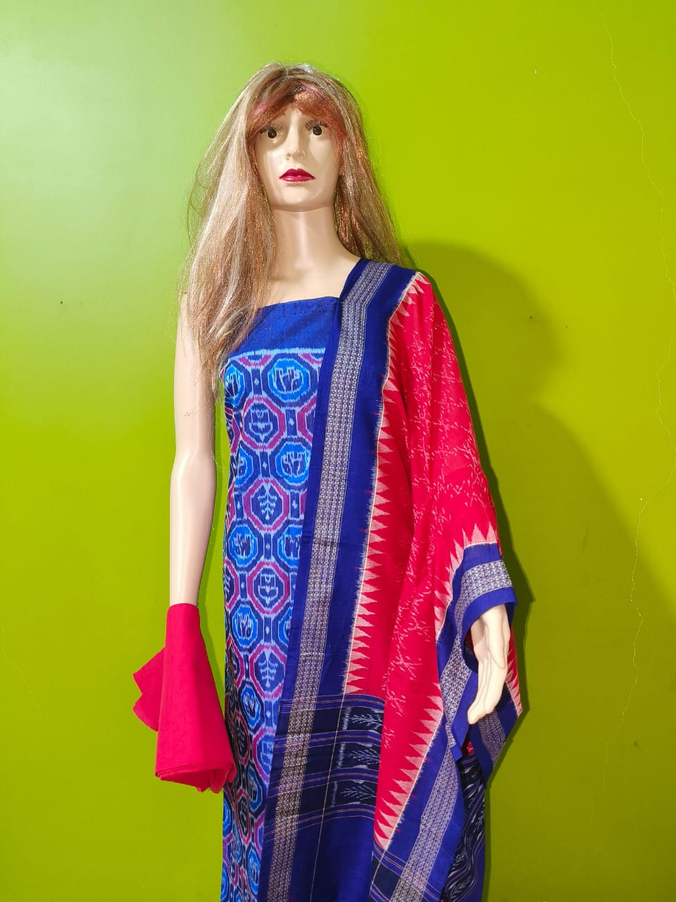 Sambalpuri cotton suit piece