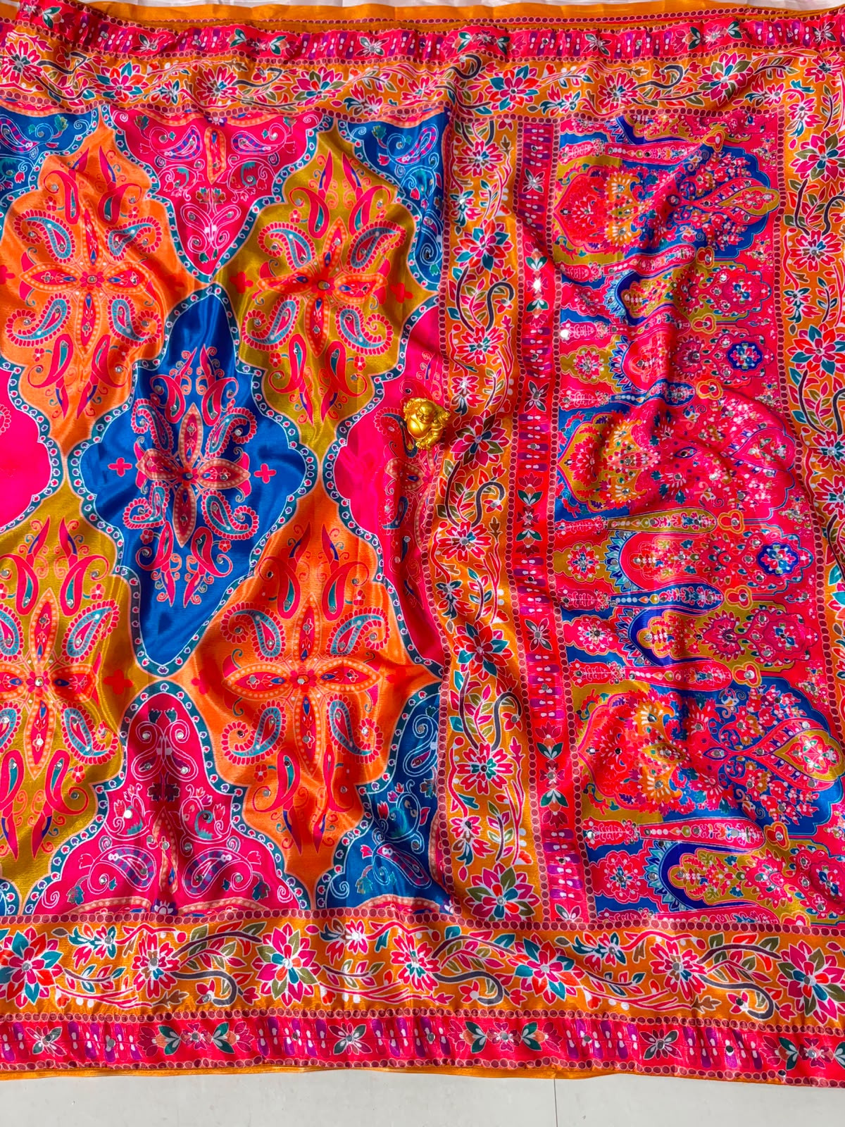 Multicolor Floral Printed  Saree