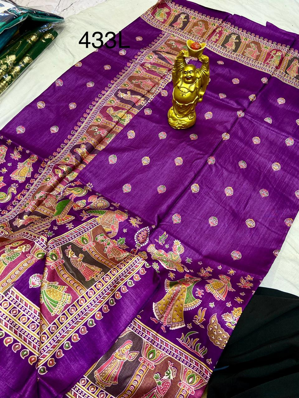 Tussur silk saree
