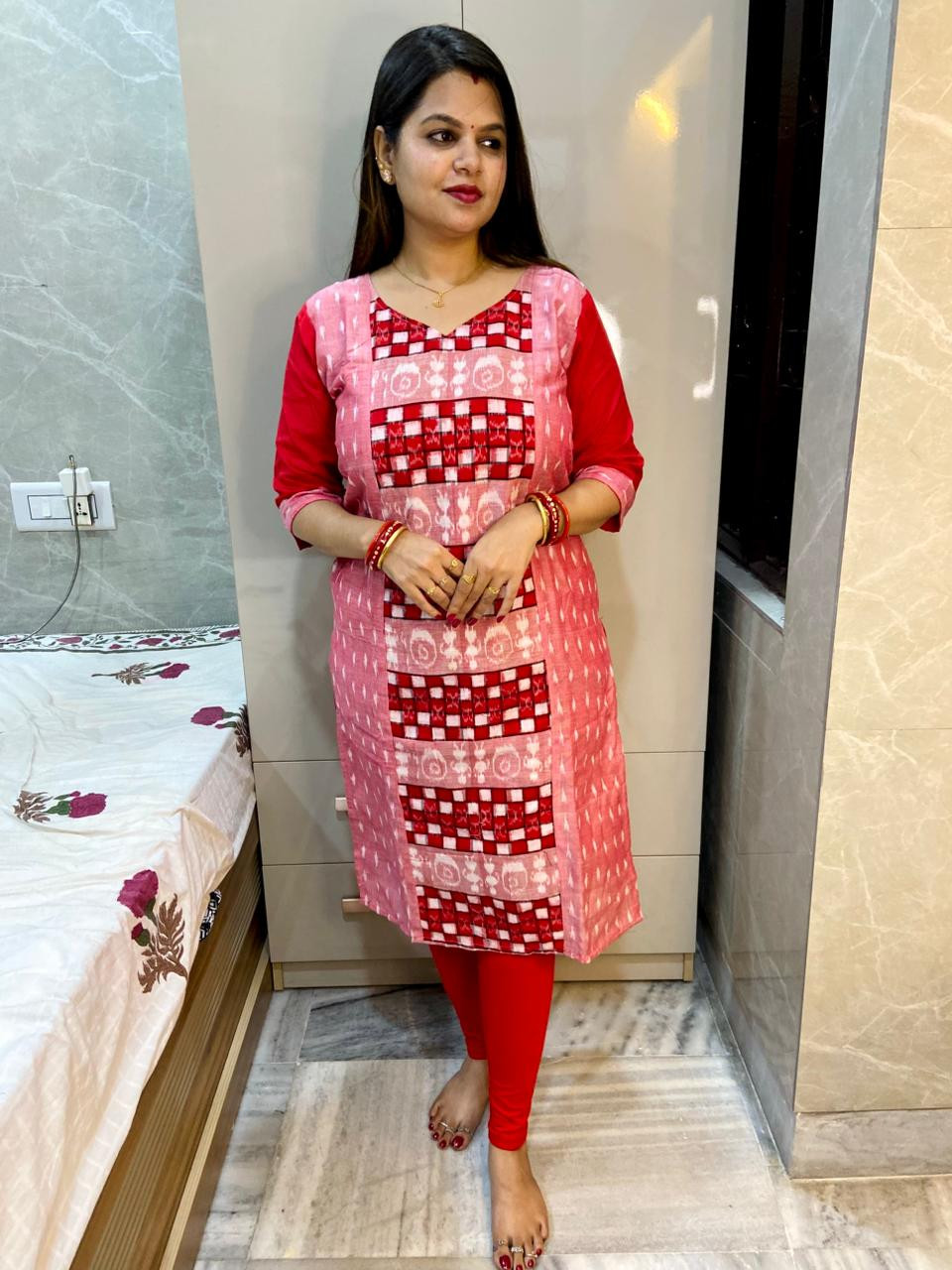 Sambalpuri cotton kurti