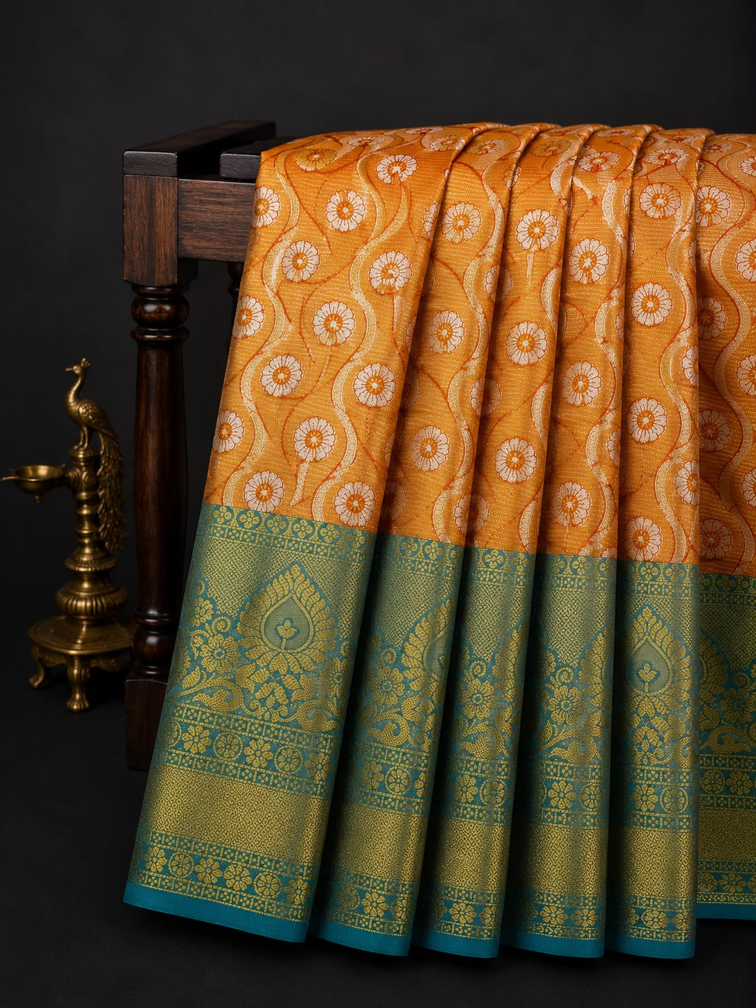 Semi Kanchi Silk Saree