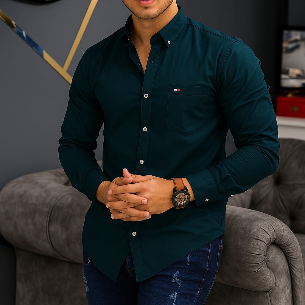 High quality plain full sleeve shirts