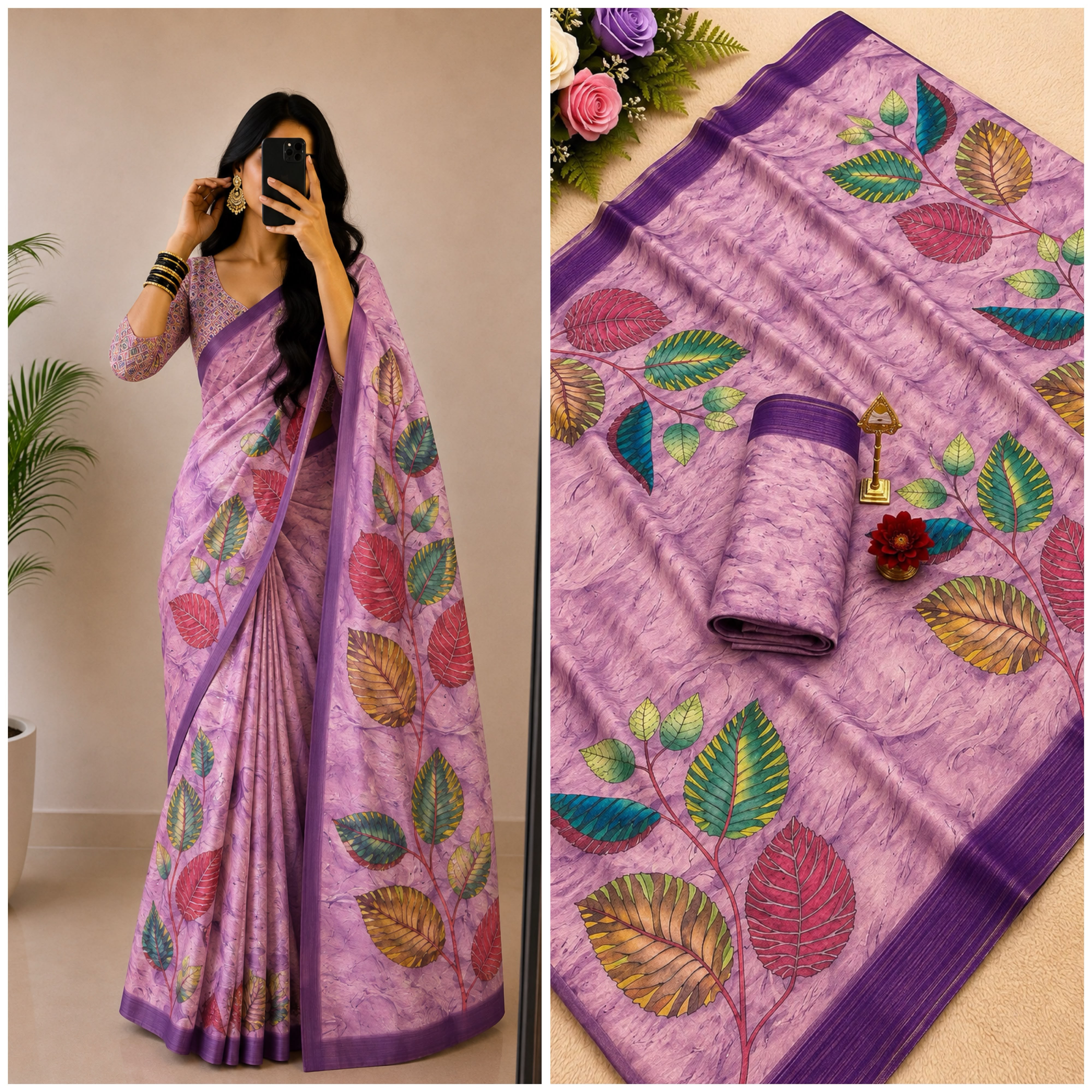 Tissue soft saree