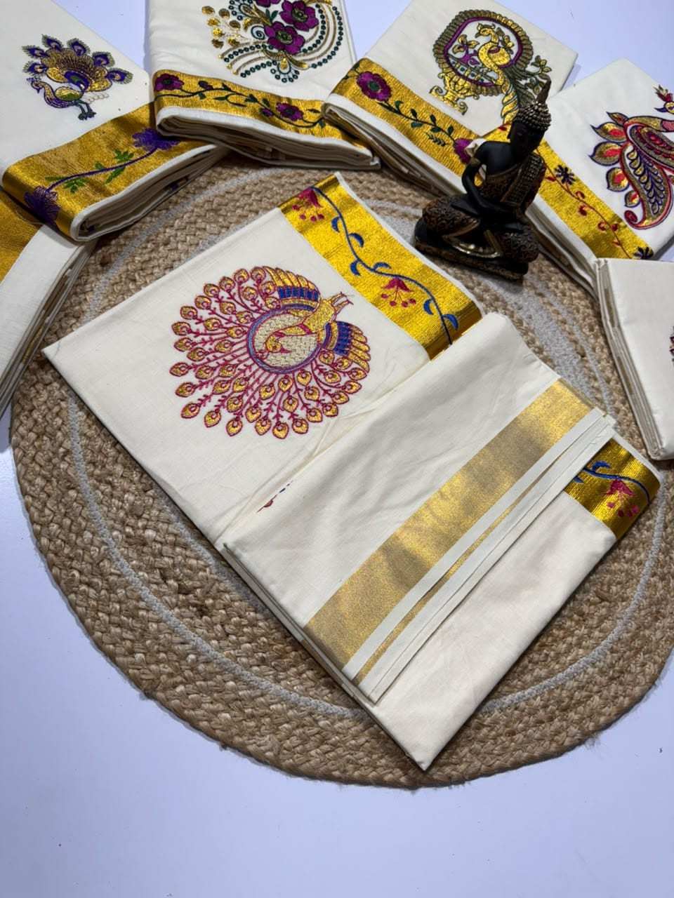 Kerala cotton saree