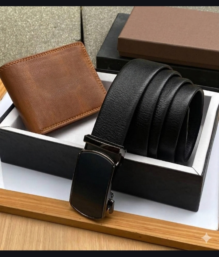 Wallet and belt combo