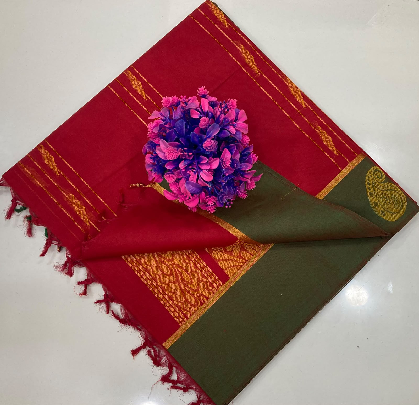 Putta cotton saree