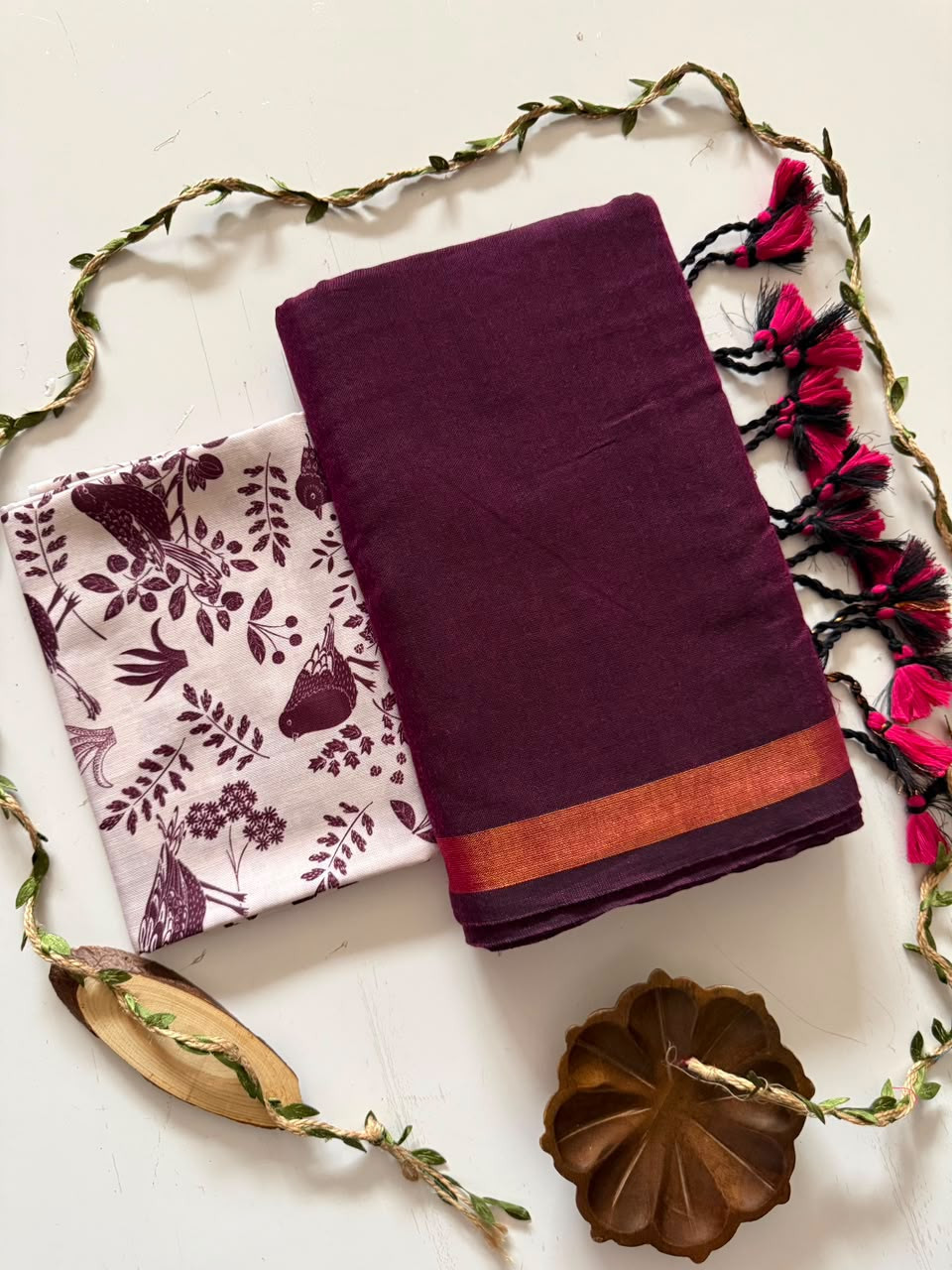 Handloom khadi cotton saree