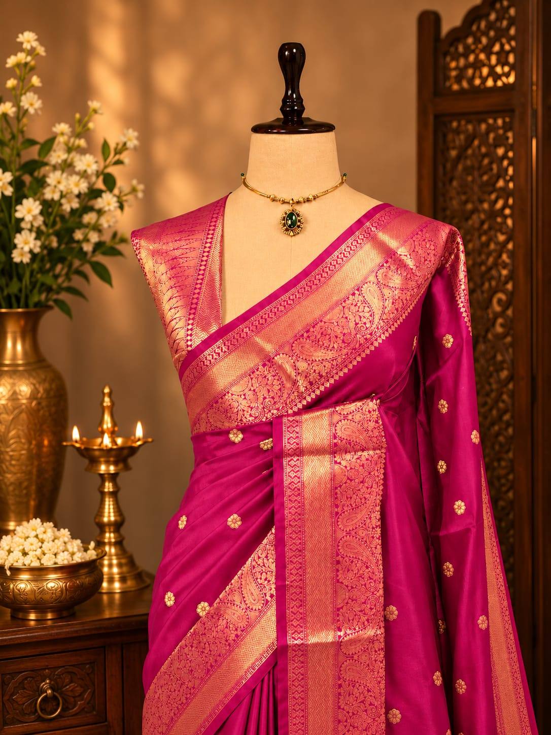 Banarasi soft silk saree