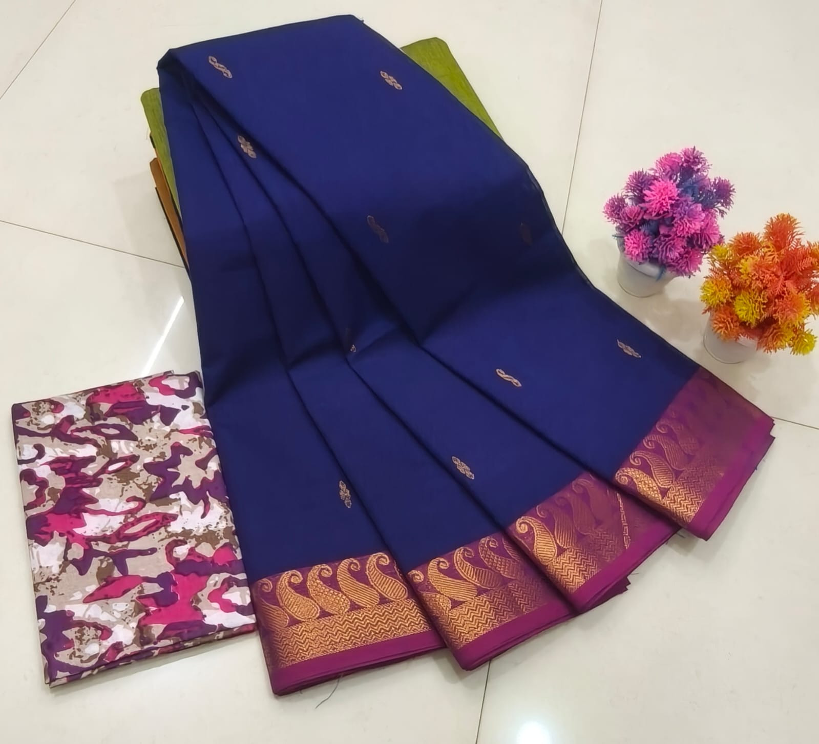 Handmade putta saree