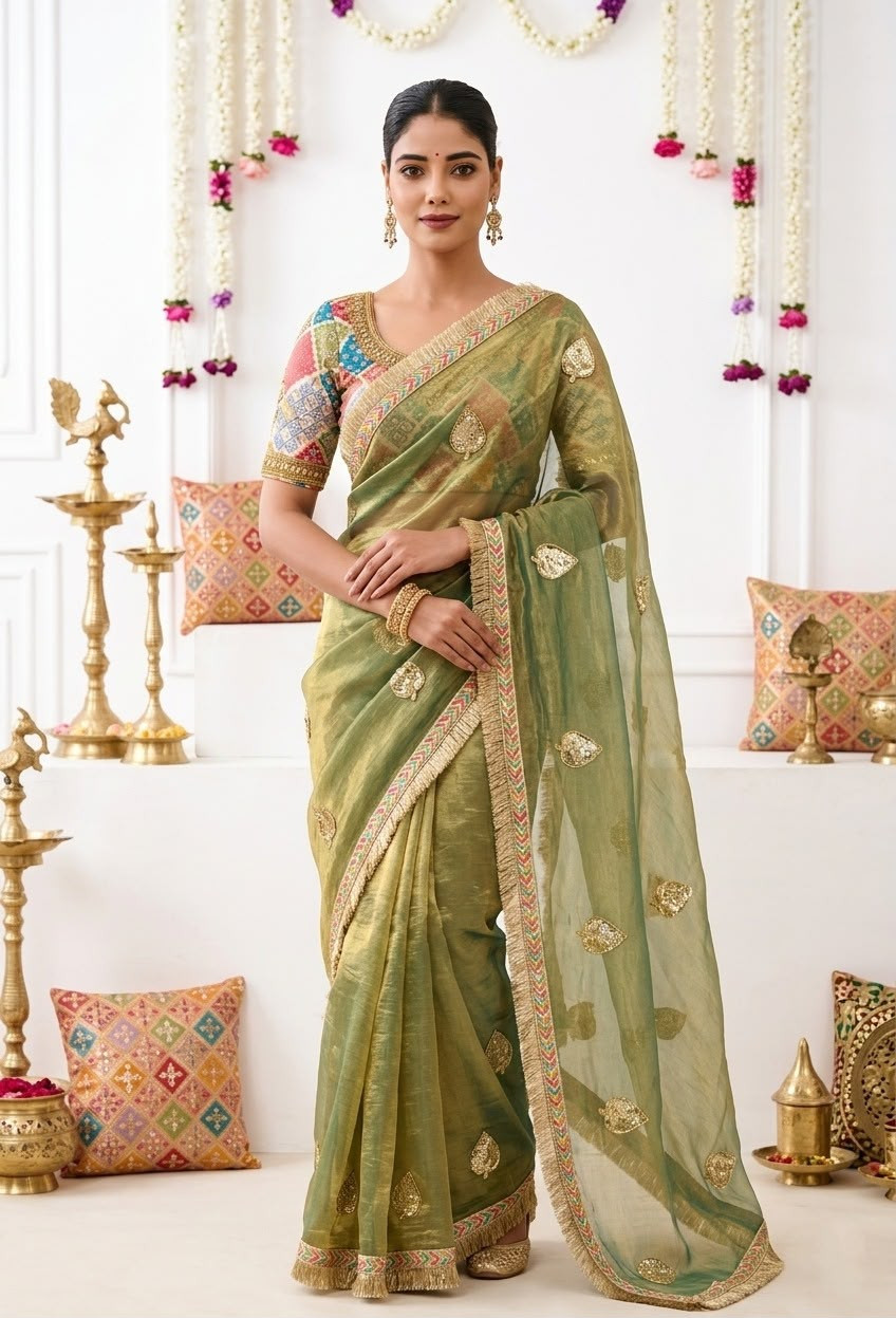 Fendy satin saree