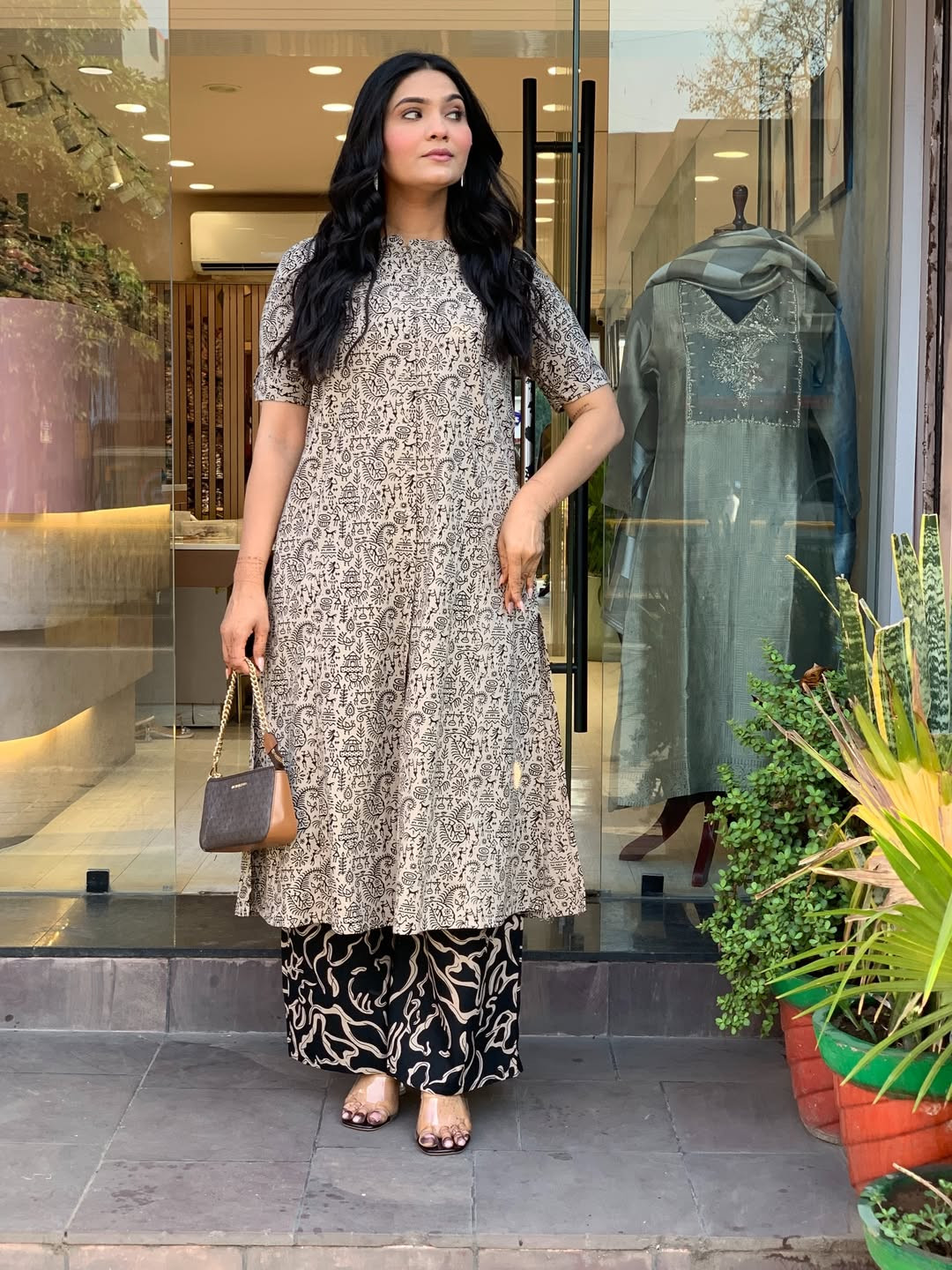 FLORAL COTTON PRINT PLAZZO SET