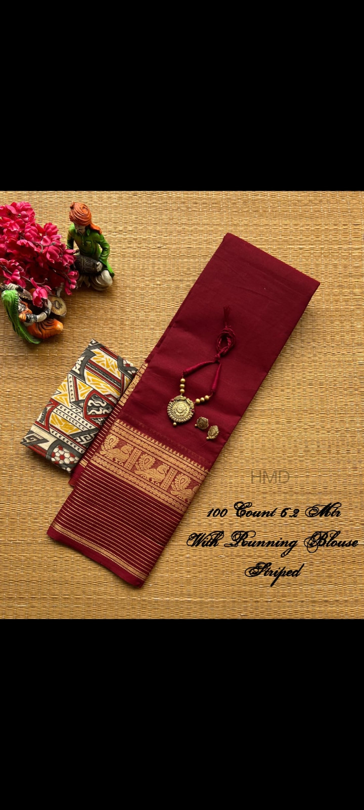 Count plain saree with Butta collection