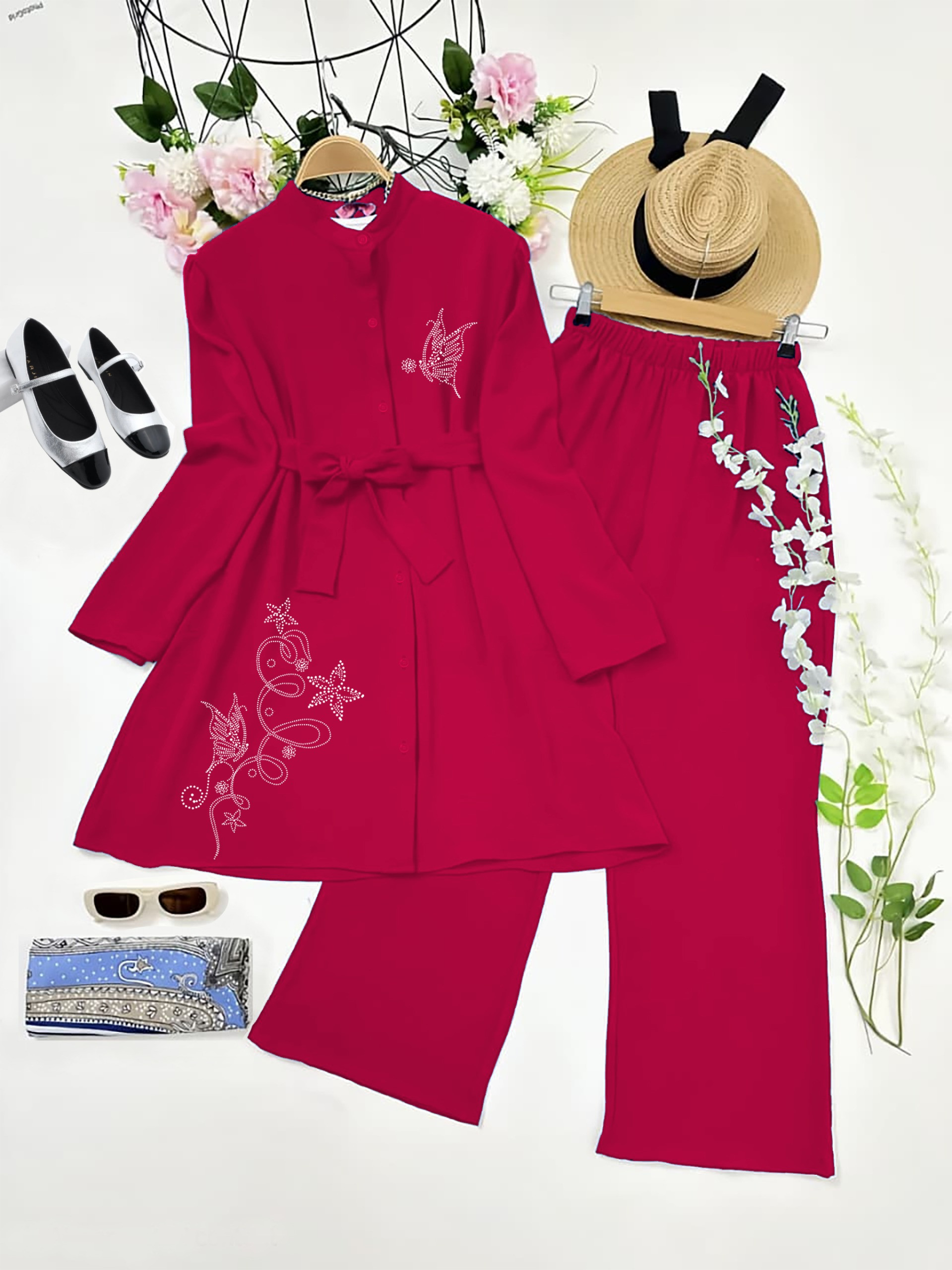 Kruti plazzo set