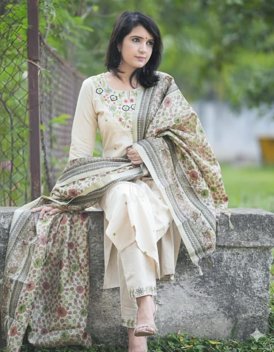 Cotton kurti set
