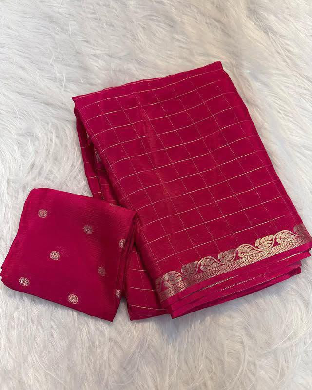 Viscose georgette saree