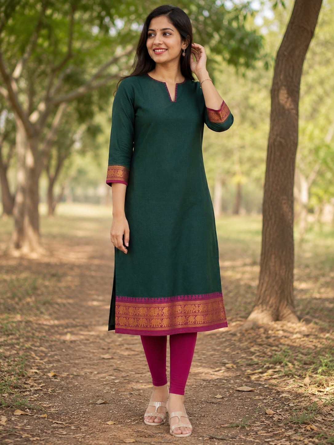 Cotton kurti set