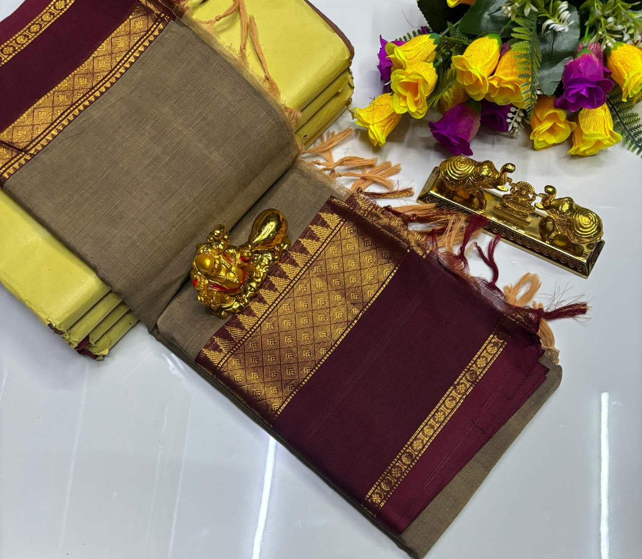 Kanchi cotton saree