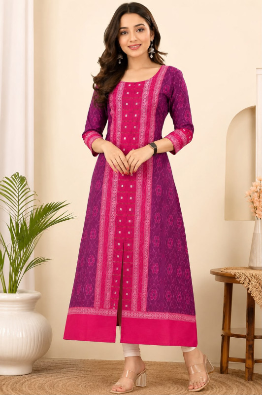 Premium cotton Sambalpuri kurti
