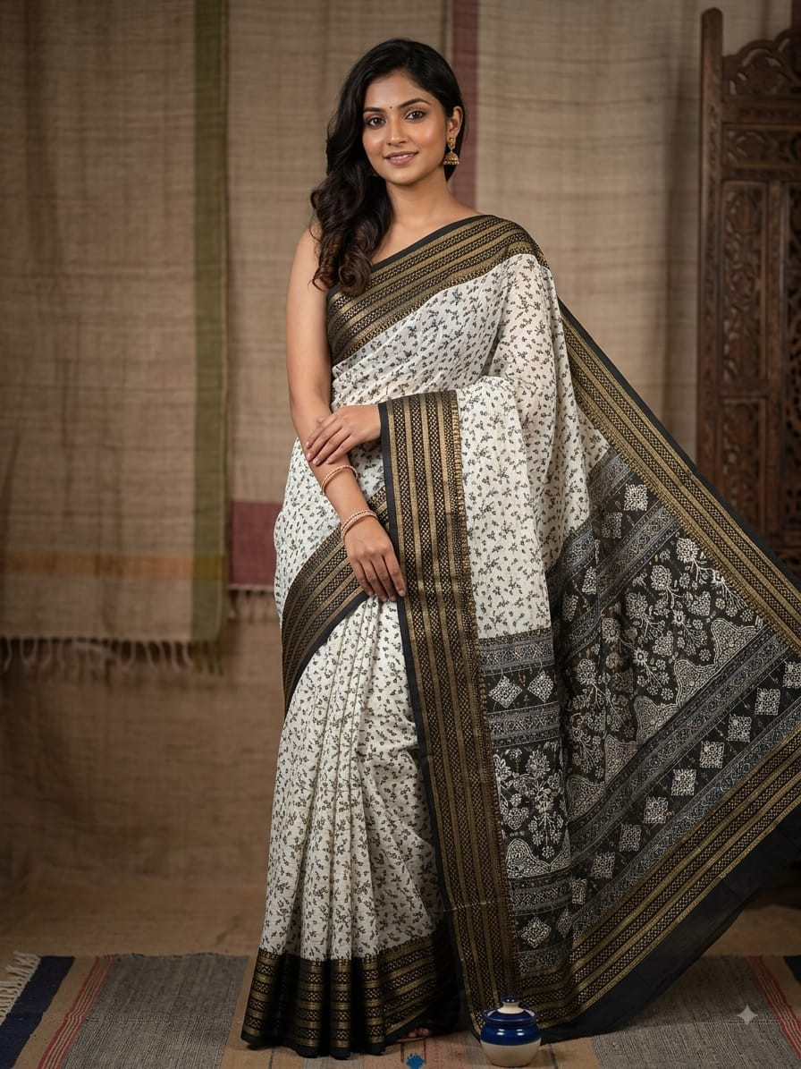 Sita printed chanderi saree