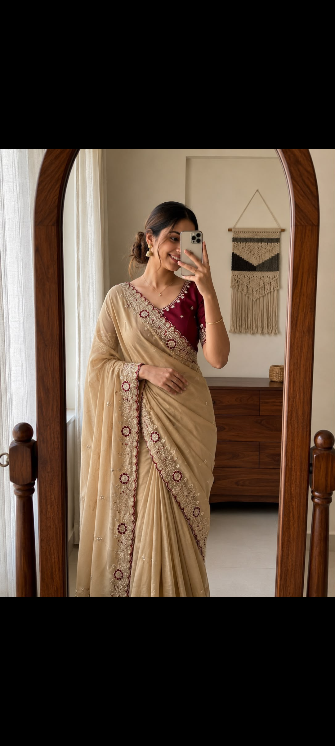 STAR GEORGETTE MULTI EMBROIDERY WORK SAREE