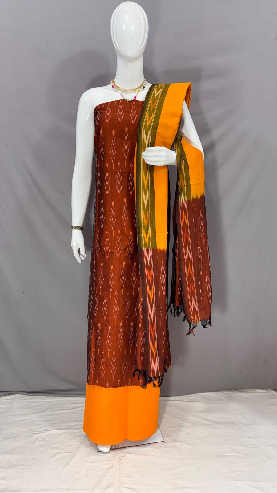 Mercerised cotton sico silk dress material