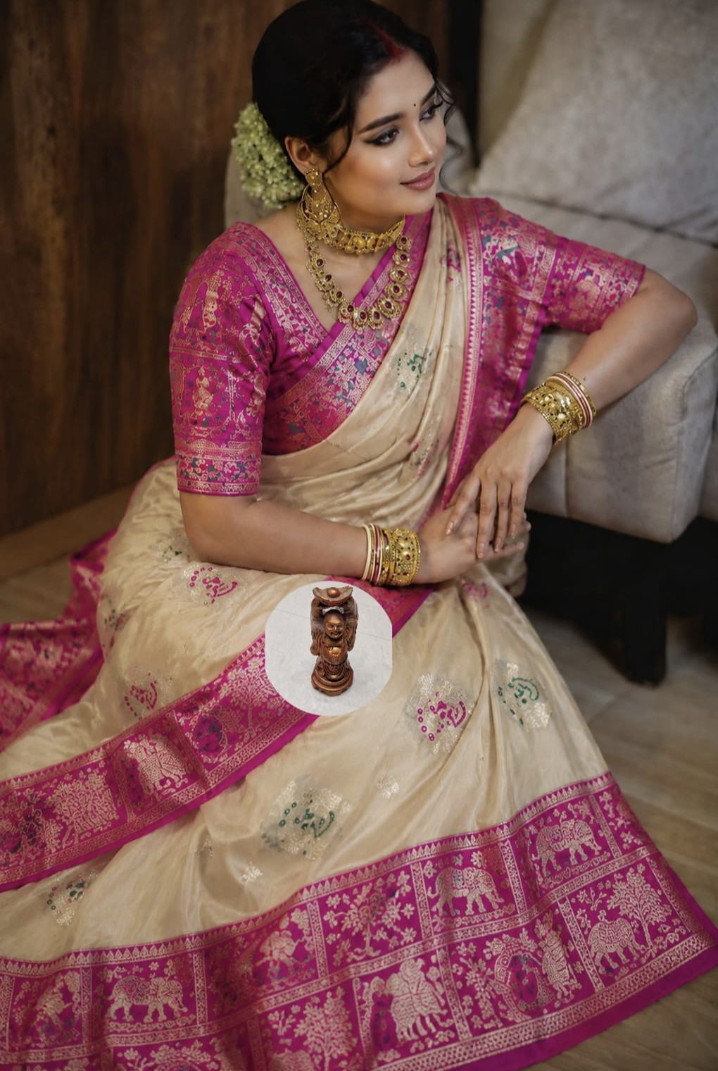 Tossor soft saree with blouse pcs