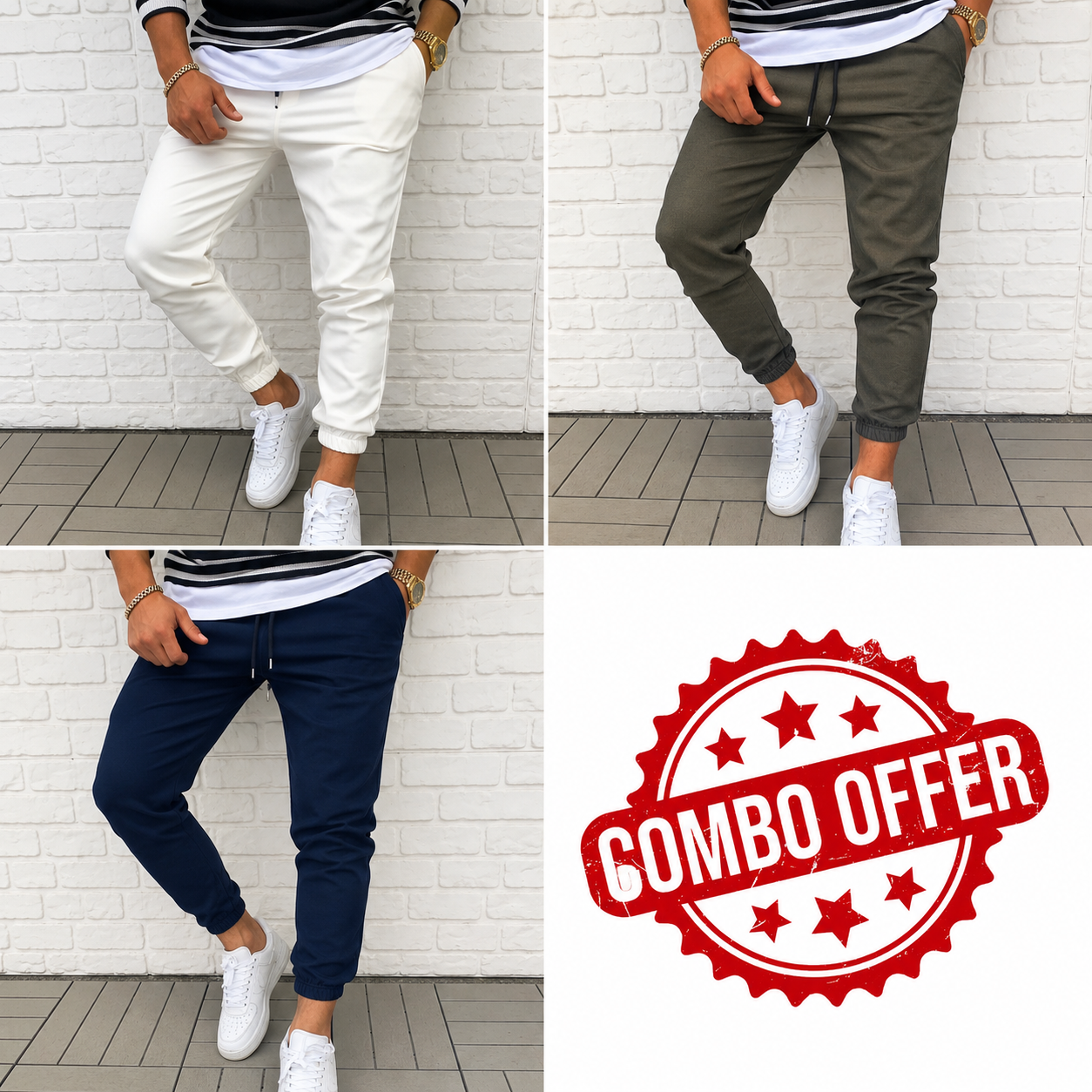 Premium quality new joggers 3pcs