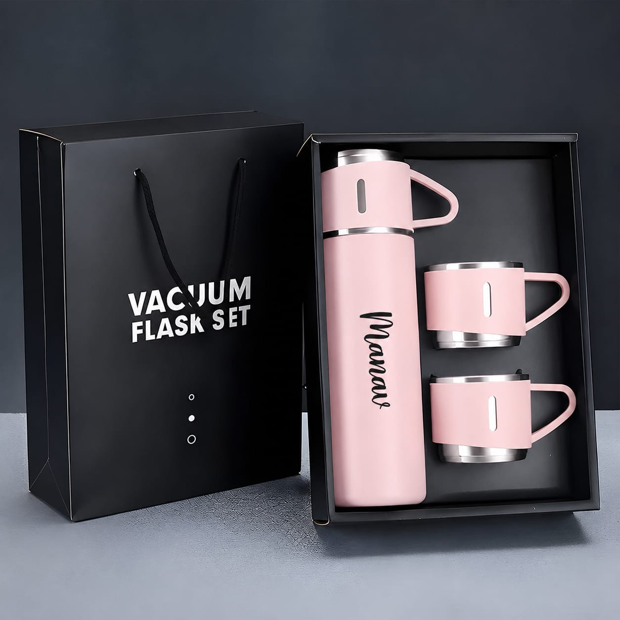 PERSONALIZED FLASK SET